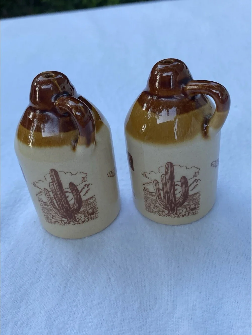 Vintage Arizona Salt & Pepper Shaker Jug Shaped Grand Canyon State Souvenir